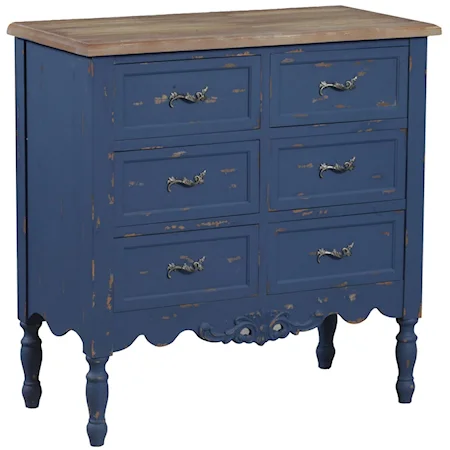 Piper Blue Hall Chest